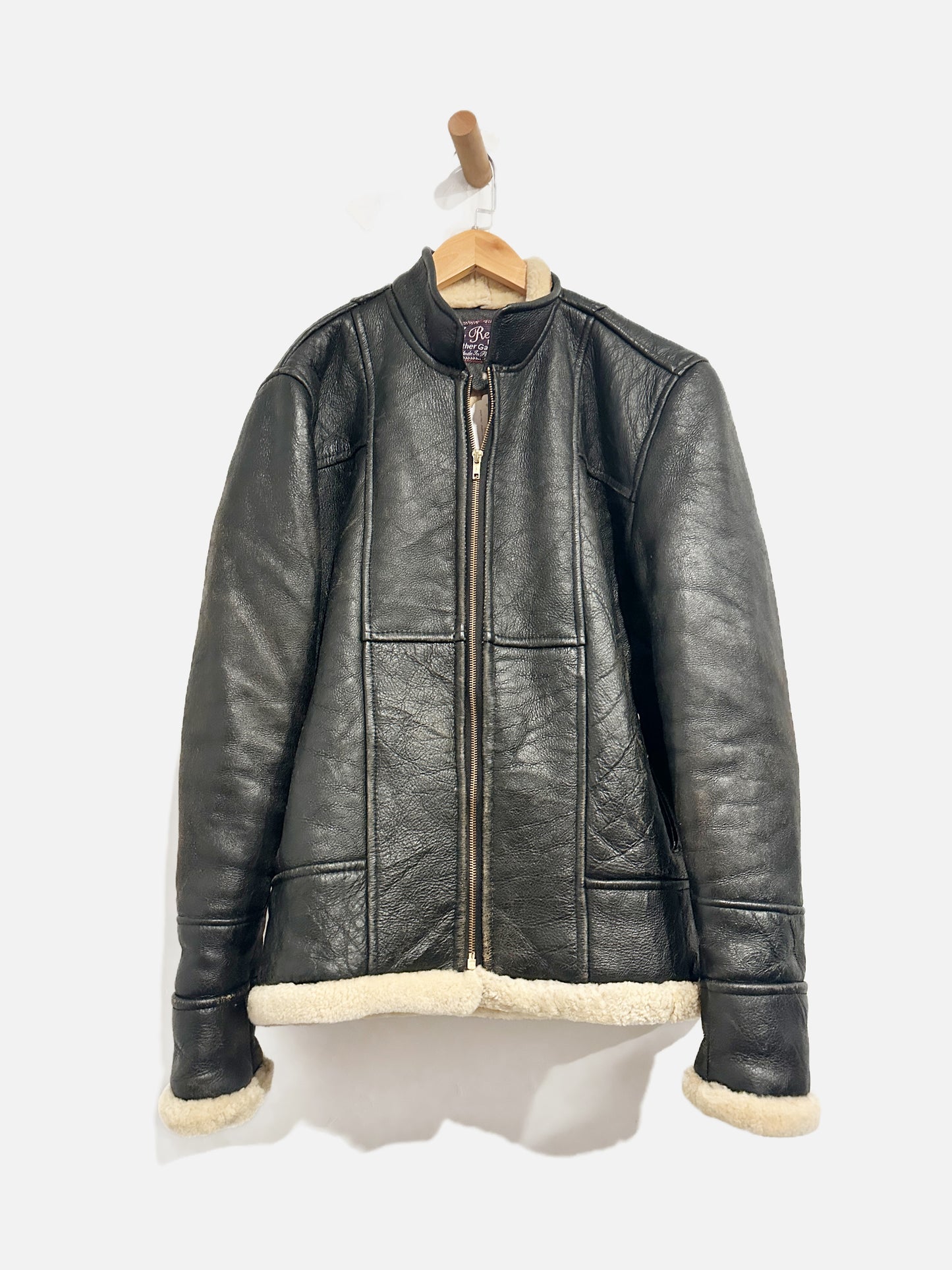 Real Leather Black Leather Lined Jacket