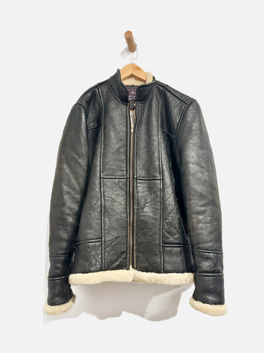 Real Leather Black Leather Lined Jacket