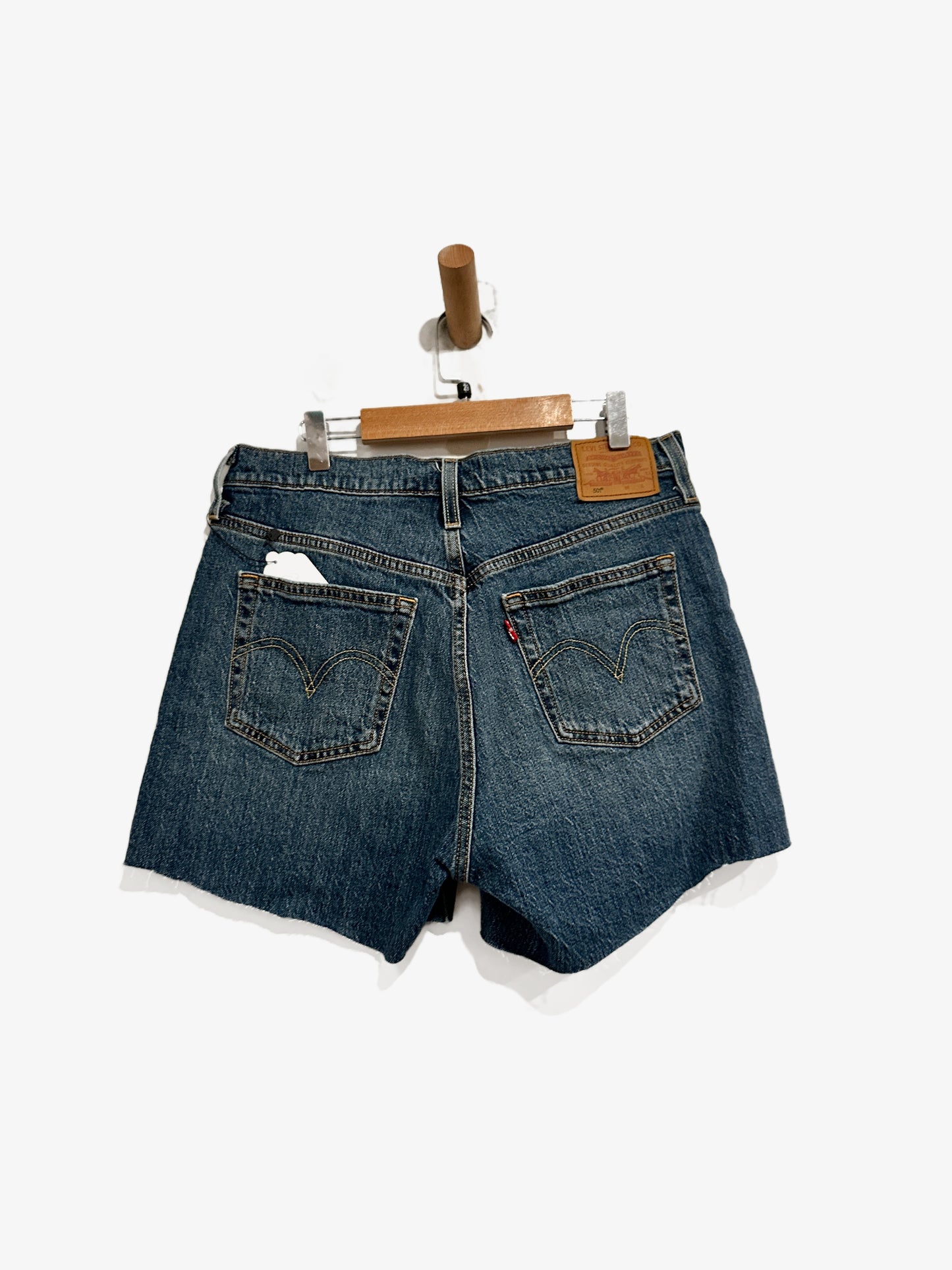 Levi's 501 Mid Thigh Shorts in Broken Midnight - 29