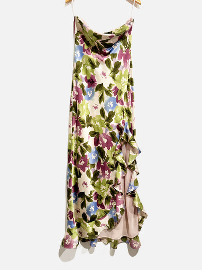 Dress Forum Floral Strapless Dress - XS