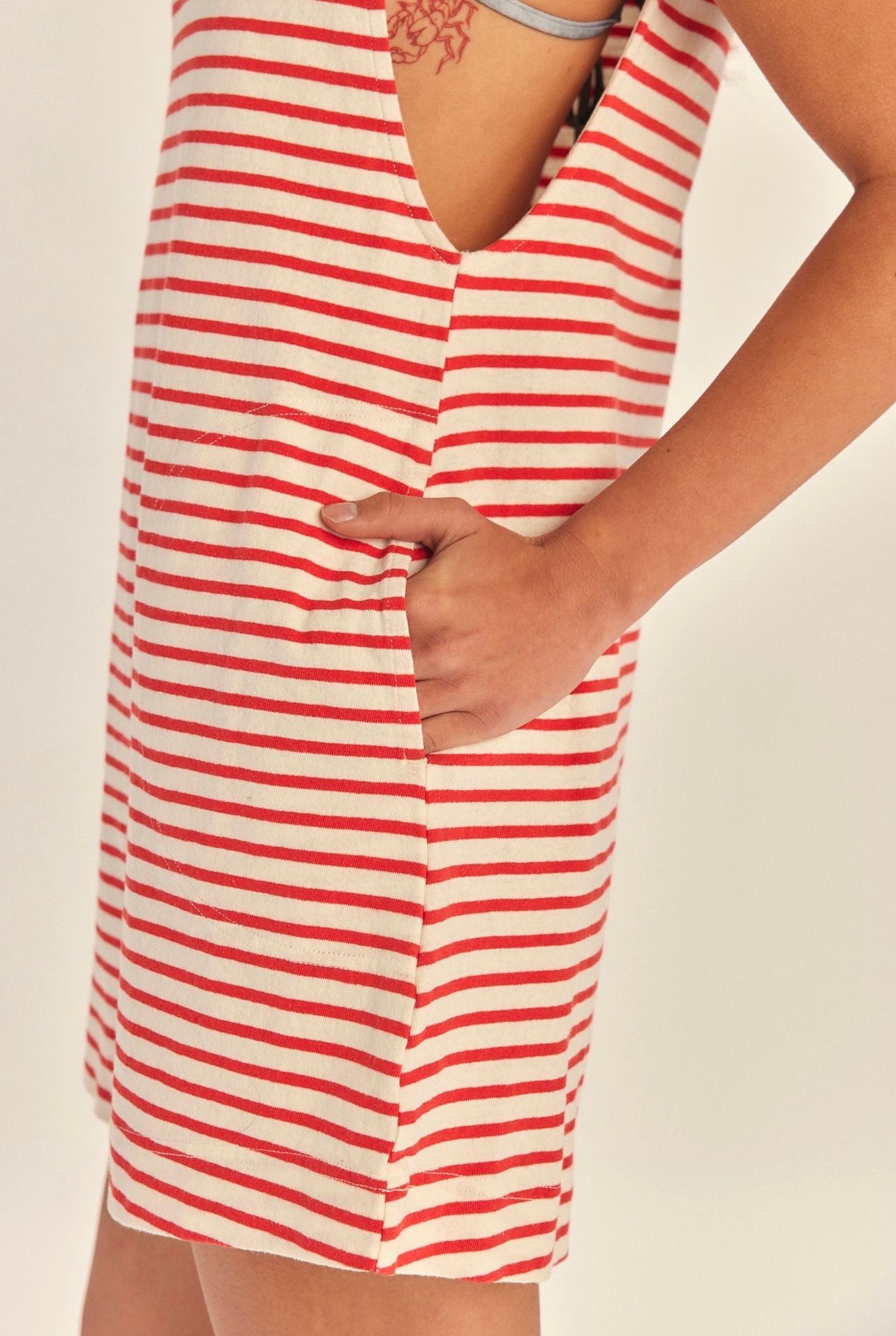 Free People Free-est Sailor Mini Dress in Fiery Red Combo - Small