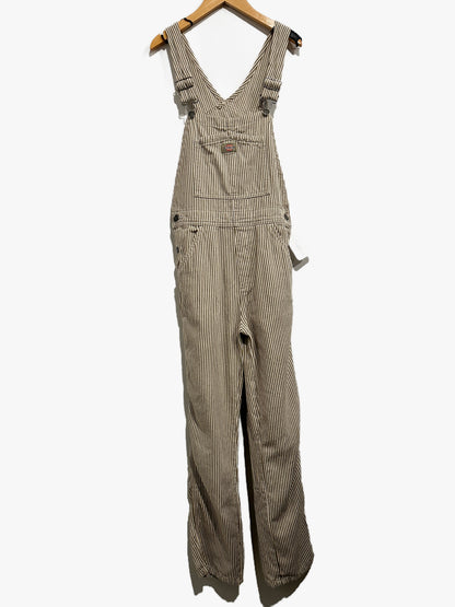 Dickies Hickory Stripe Bib Overalls - XS