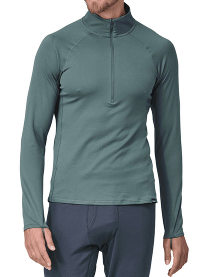 Patagonia Men’s Green Capilene Midweight Zip Neck Top - Medium