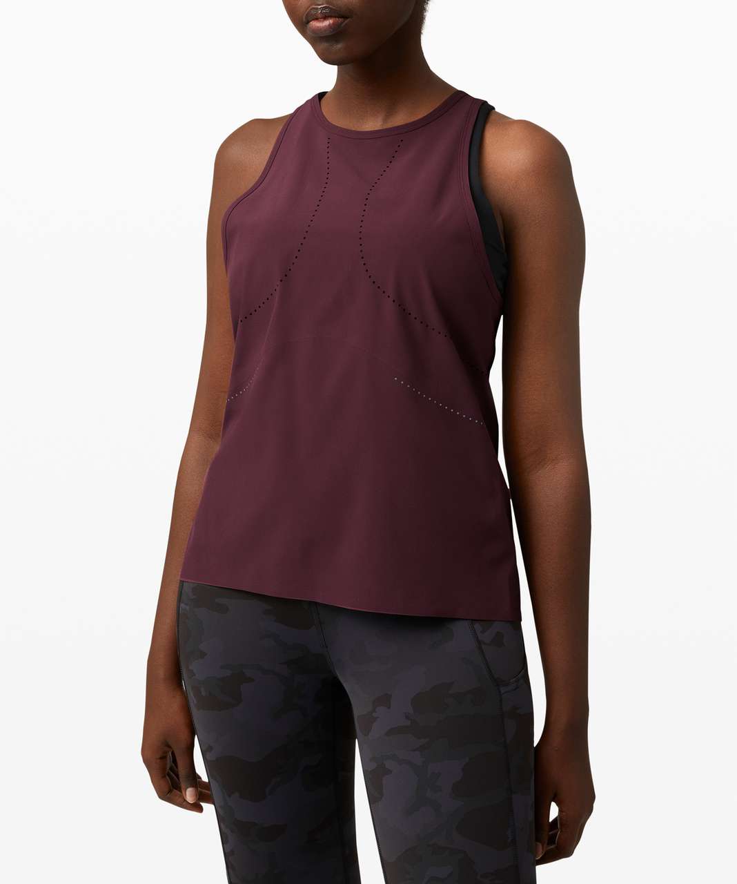 Lululemon Find Your Pace Tank in Cassis