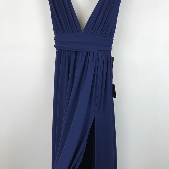 Lulus Heavenly Hues Navy Blue Maxi Dress Size XS