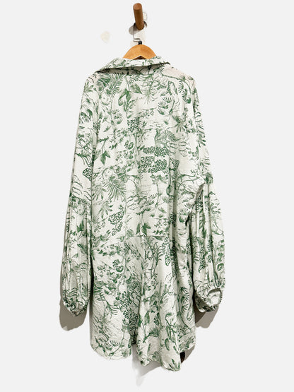 Petal + Pup Green Elsa Romper - XL