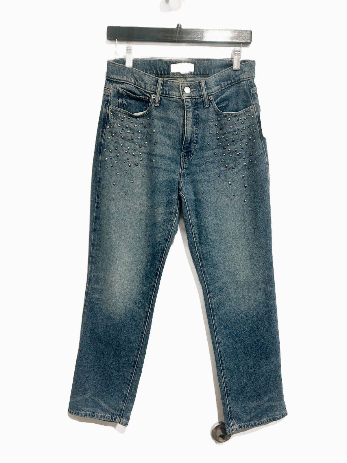 Lucky Brand Studded Zoe High Rise Straight Jean - 27