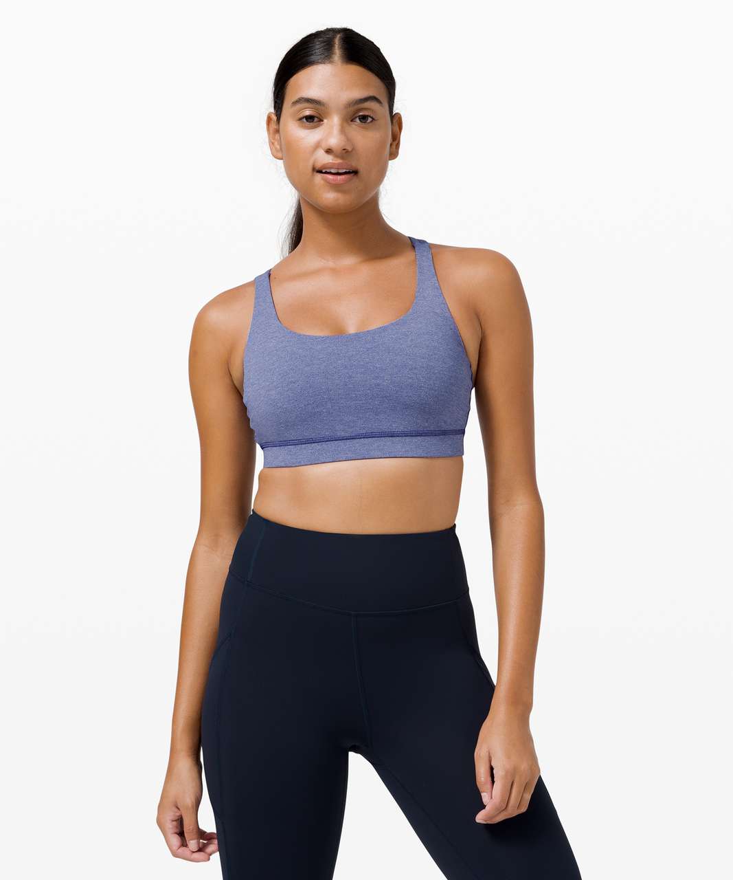 Lululemon Energy Bra *Medium Support, B–D Cup in Heathered Larkspur Blue - 4