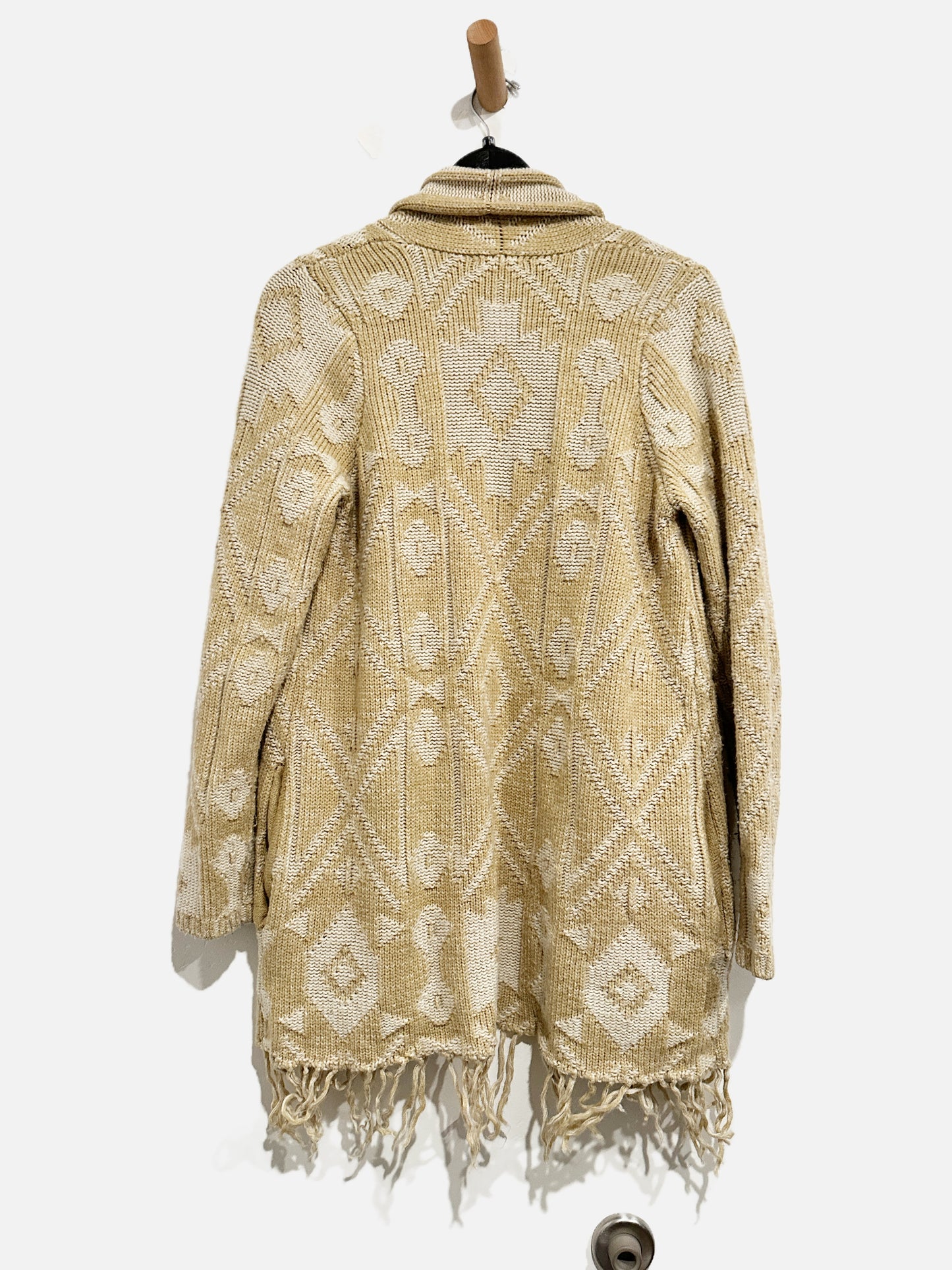 Mumu Mellow Brown Aztec Printed Cardigan - Medium