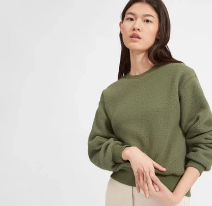 Everlane Green Fleece Pullover - Small