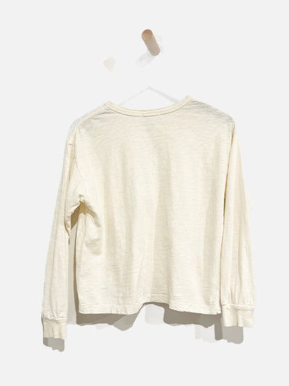 Marine Layer White Henley - Medium