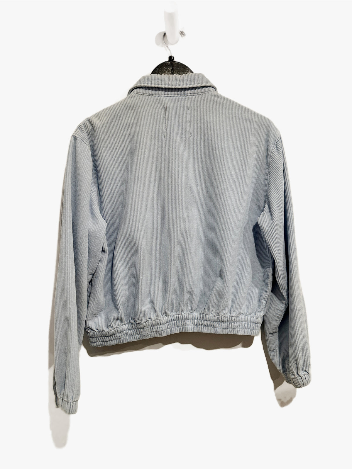 Urban Outfitters Blue Corduroy Zip-Front Jacket - Small