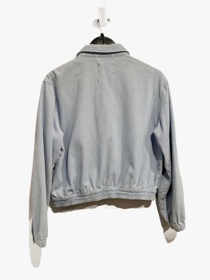 Urban Outfitters Blue Corduroy Zip-Front Jacket - Small