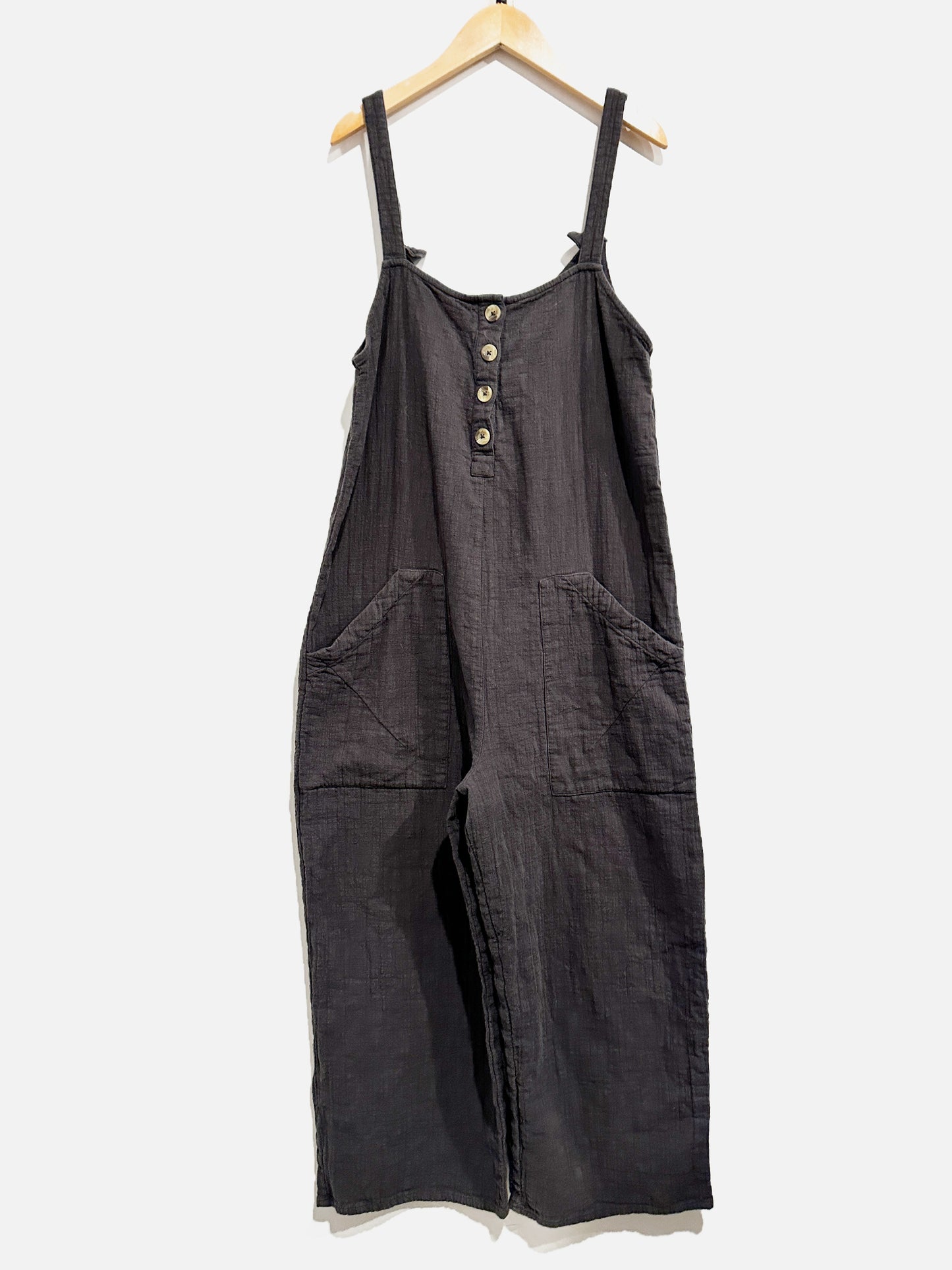 Billabong Black Button Jumpsuit - Large