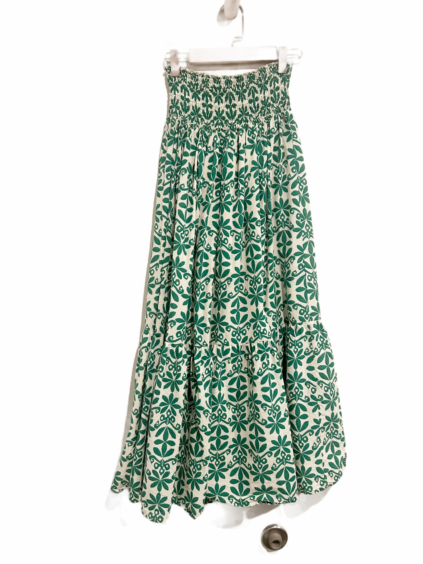 Zara Green Printed Maxi Skirt - XS