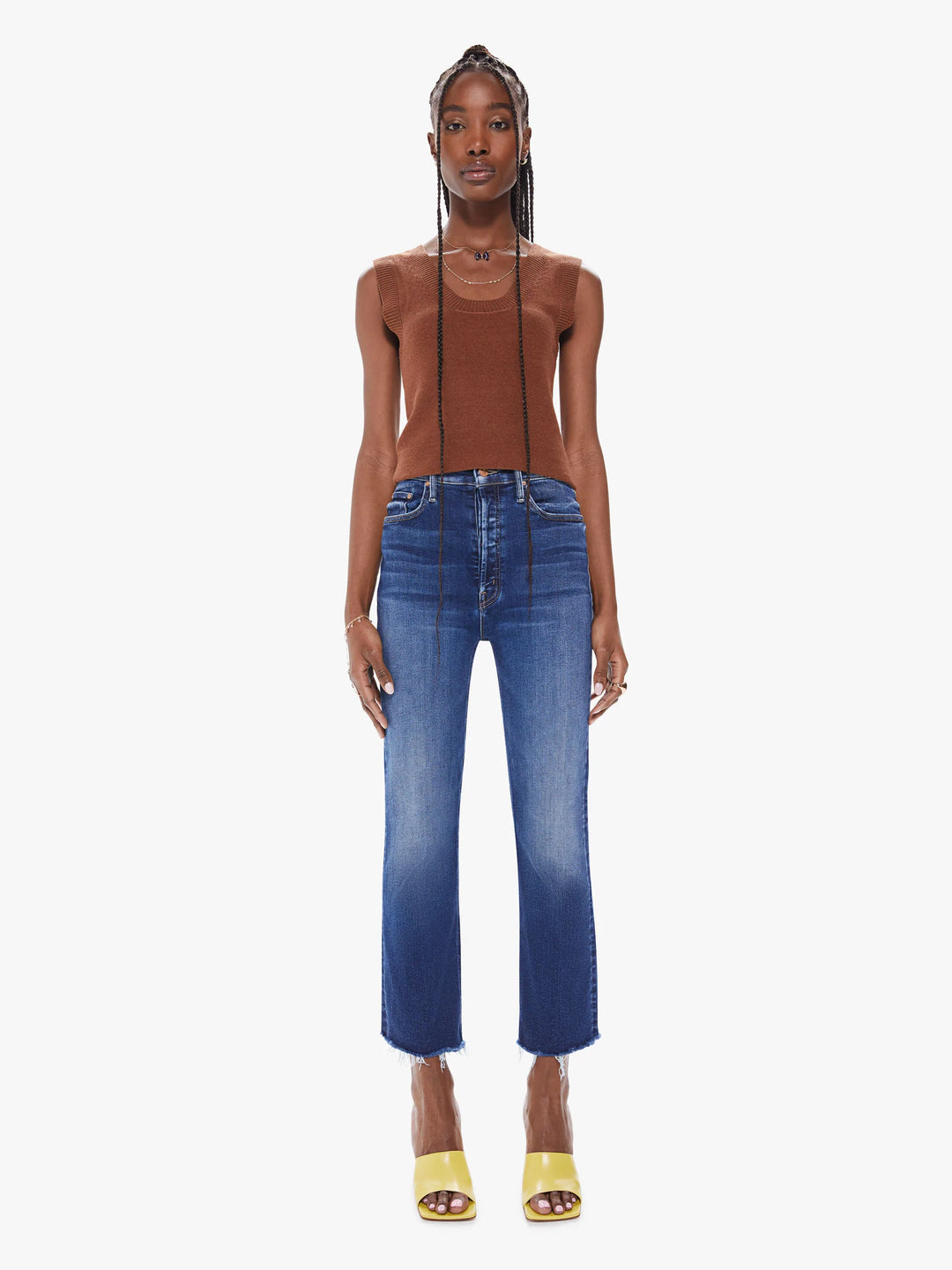 Mother the Tripper Ankle Fray Jeans in Change is in the Air - 25