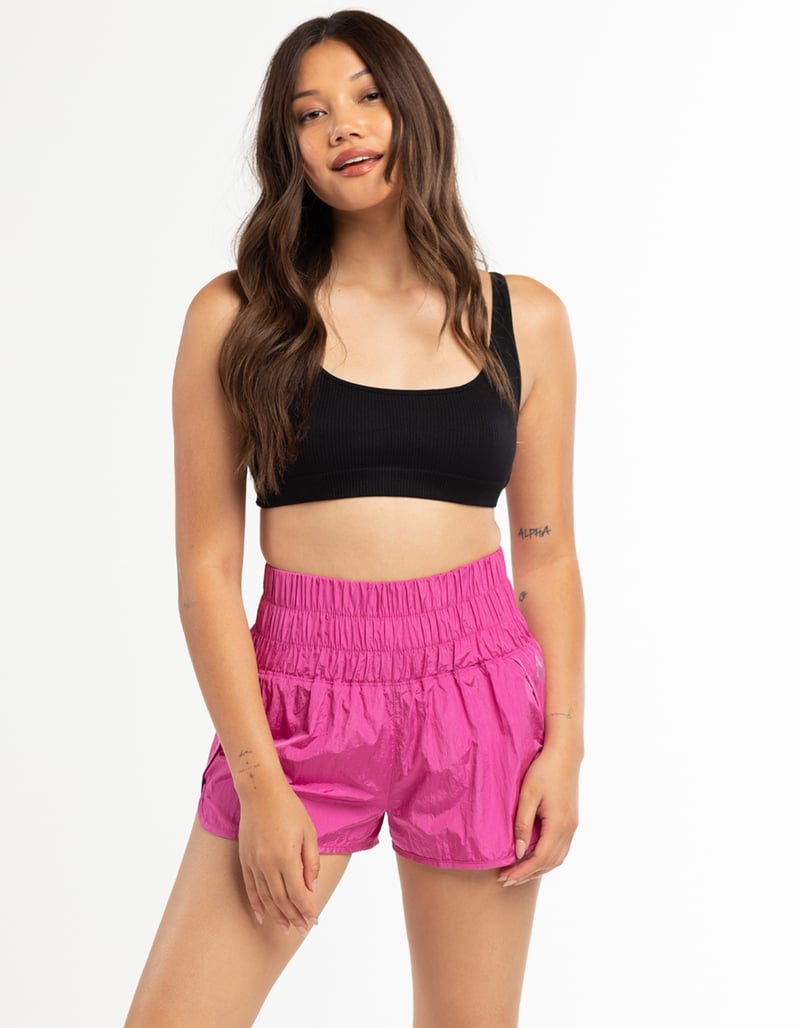 Free People Movement The Way Home Shorts in Magenta - XL