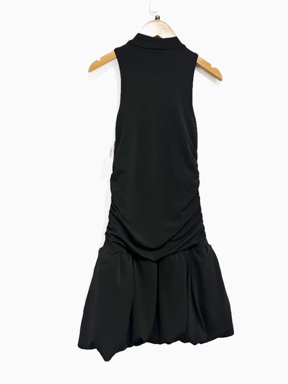 Madden NYC Black Mock Neck Mini Bubble Dress - XXS