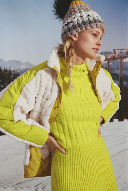 Anthropologie Maeve Snow Day Quilted Jacket - XS