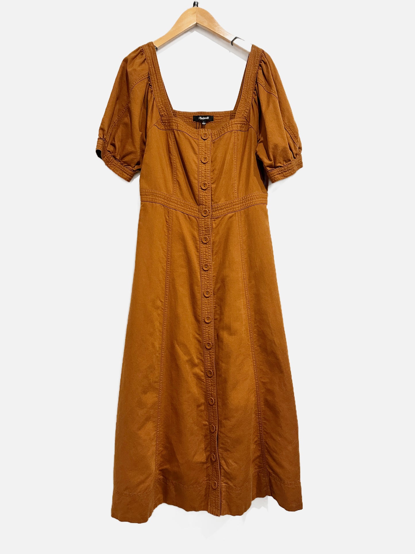 Madewell Brown Button Dress - 4