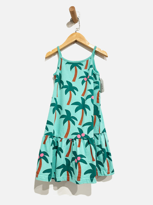 Hanna Andersson Green Palm Tree Dress - 6/7