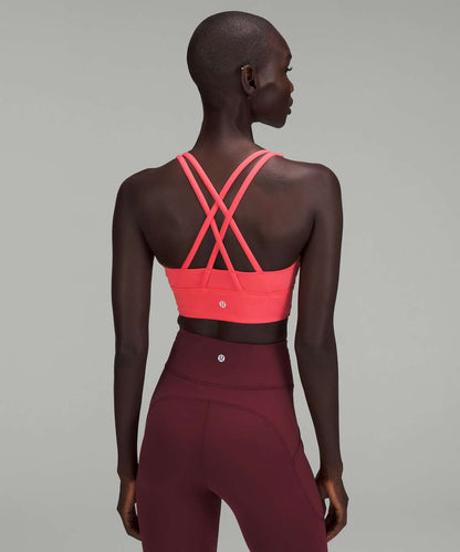 Lululemon Energy Sports Bra in Pink Coral - 4