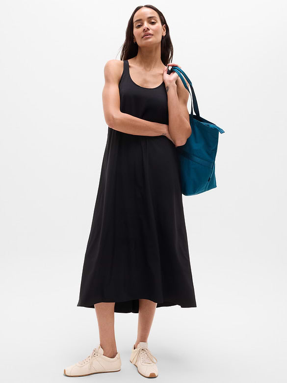 Athleta Presidio Maxi Dress in Black - Small