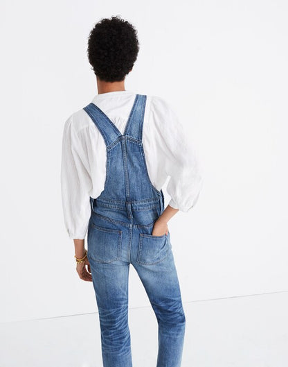 Madewell Straight-Leg Overalls in Bernard Wash - XS