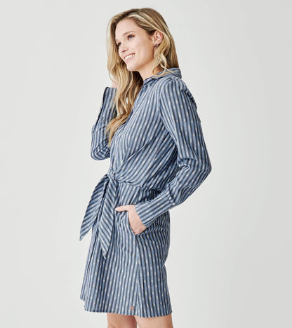 Hatley Avery Dress in Stripe Ikat - XL
