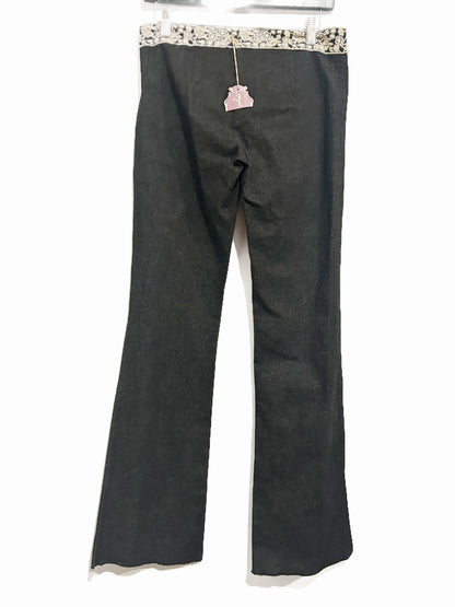 Hale Bob Low Rise Embroidered Pants