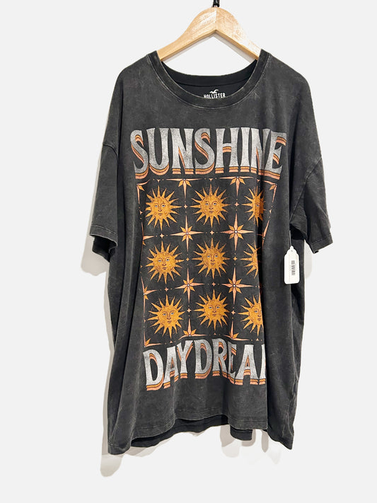 Hollister Black Sunshine DayDream Graphic Tee - Large