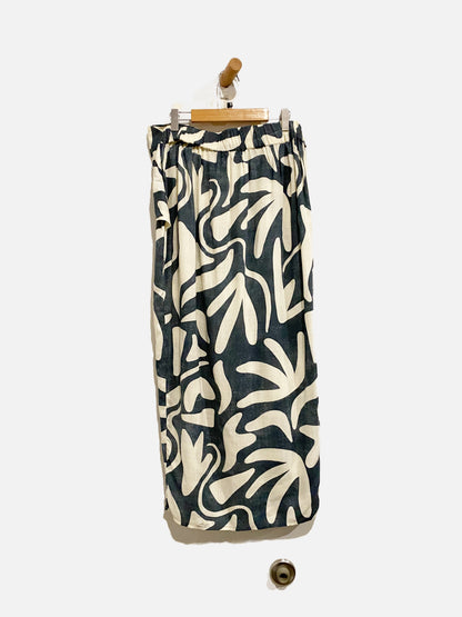 O'Neill Blue and White Midi Skirt - Medium