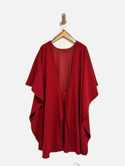 Lulus Red Cape Mini Dress - Medium