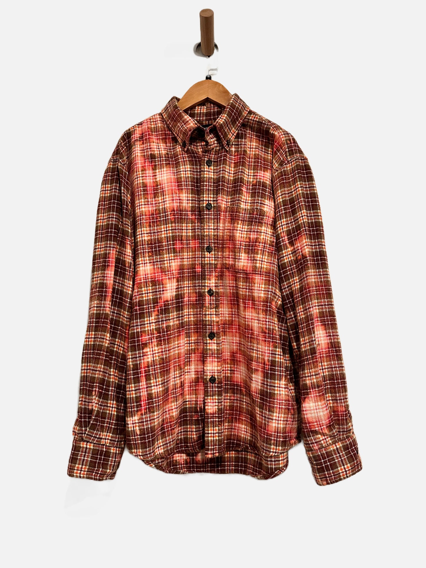 Lands’ End Red Plaid Gucci Tiger Flannel - Medium