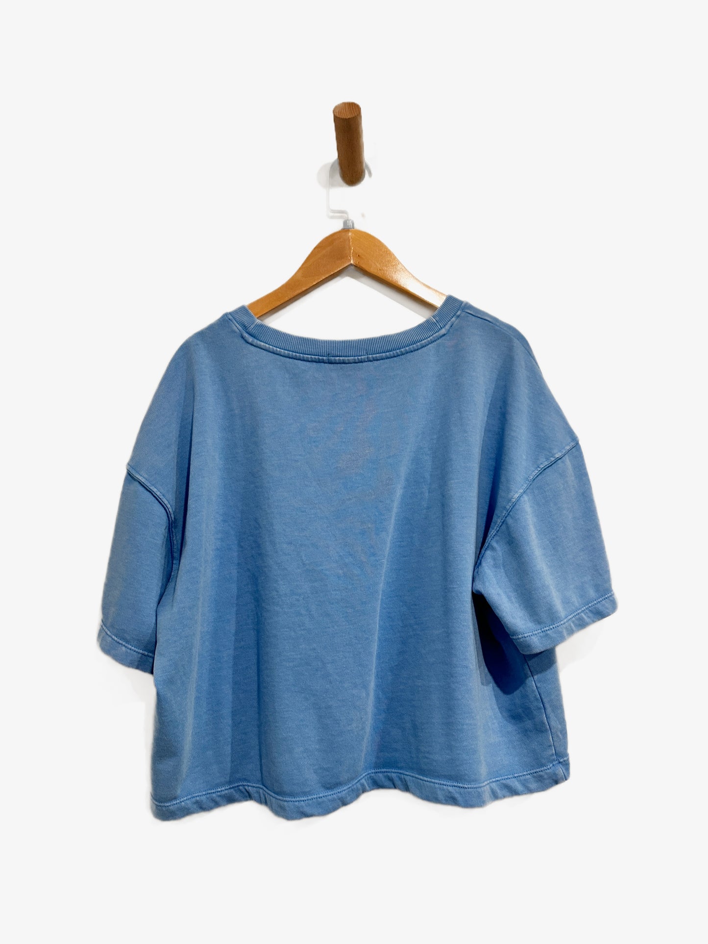 Sundry Cropped Pullover and Pants Set in Lagoon Blue - Medium