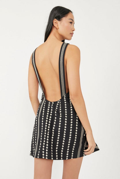 Free People Juni Mini Dress in Black - Medium