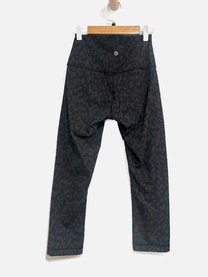 Lululemon Wunder Under Crop Full-On Luxtreme 21" in Formation Camo Deep Coal Multi - 4