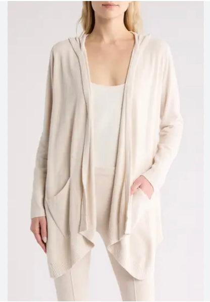 Barefoot Dreams Cream Hooded Duster - XL