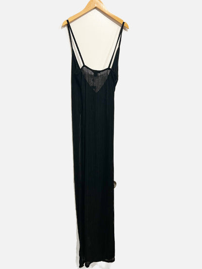 Pretty Little Thing Black Beach Mesh Dress - 8