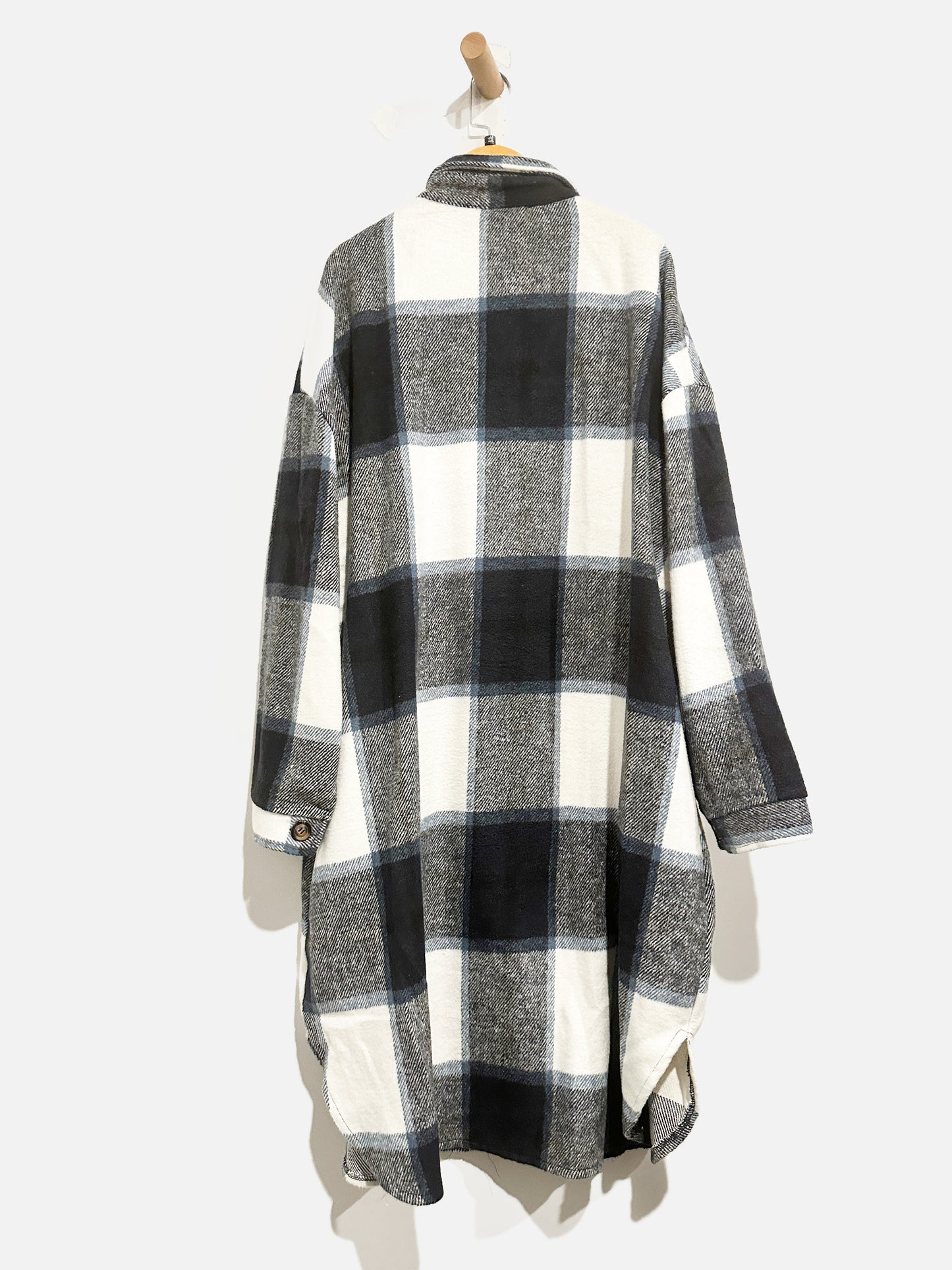 NN Navy/Black/White Long Flannel - XXL