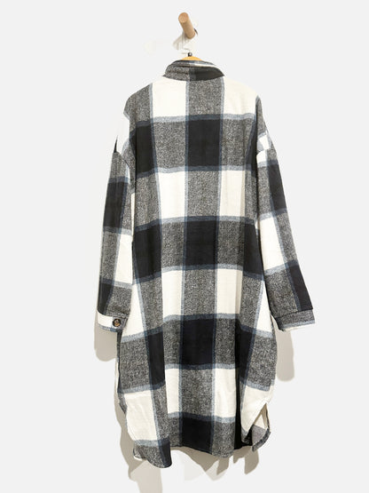 NN Navy/Black/White Long Flannel - XXL