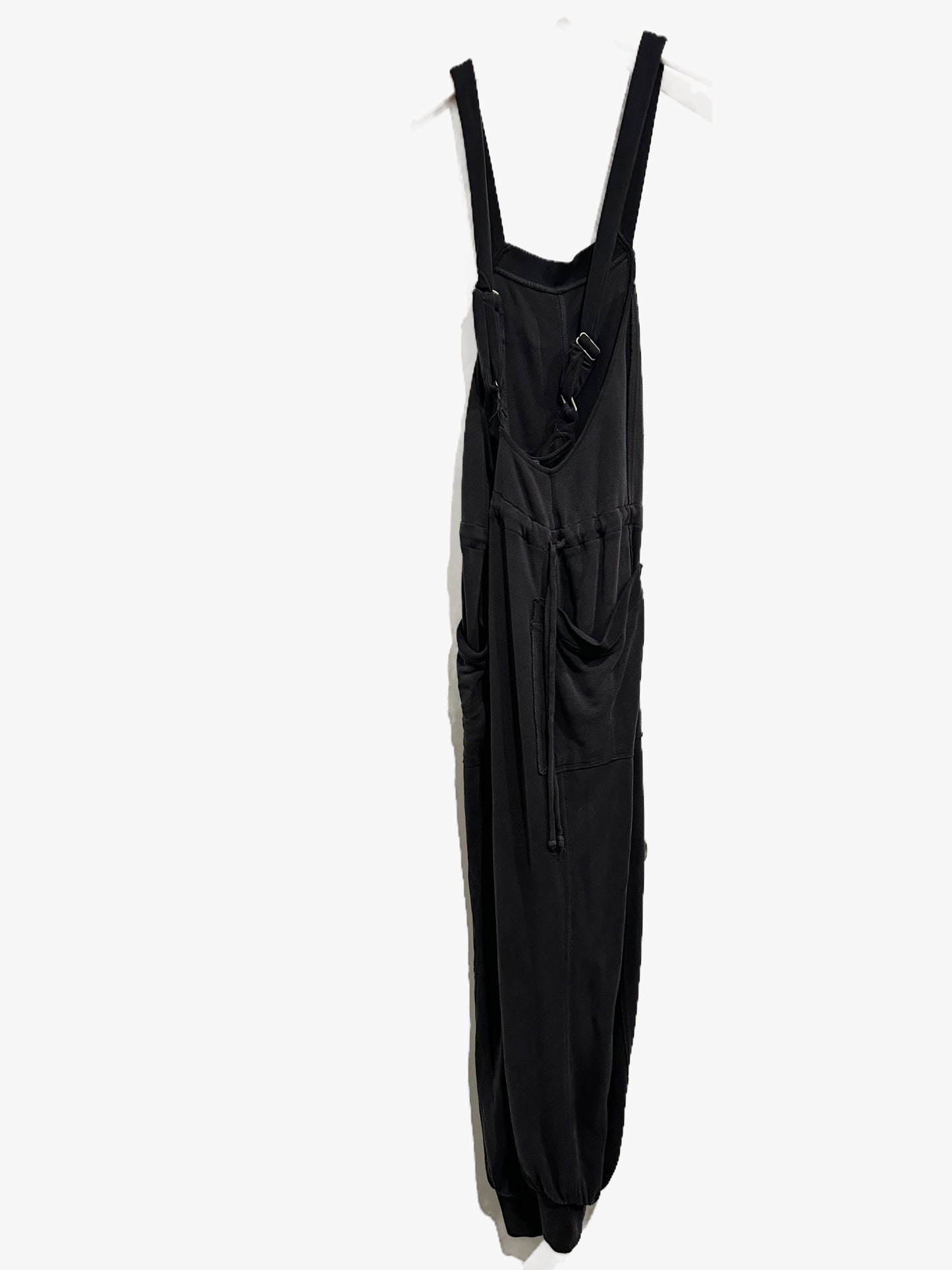 Free People Movement Jump Start Jumpsuit in Washed Black - Small