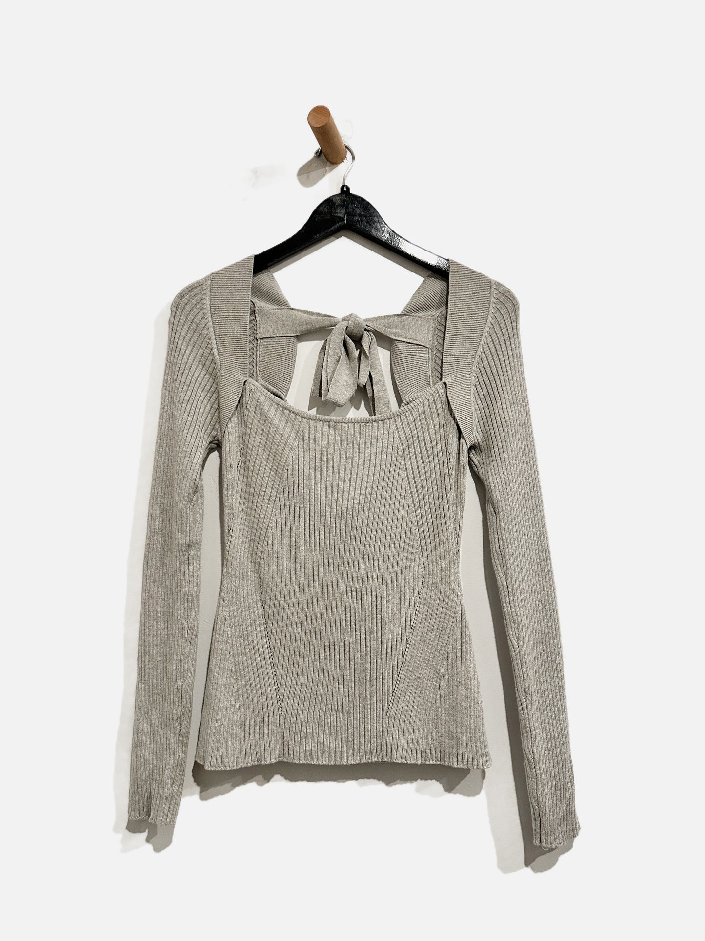 Lovers & Friends Gray Open Back Sweater - Large