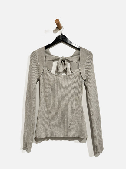 Lovers & Friends Gray Open Back Sweater - Large