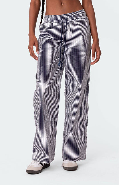 Edikted Seaside Striped Pants - Small