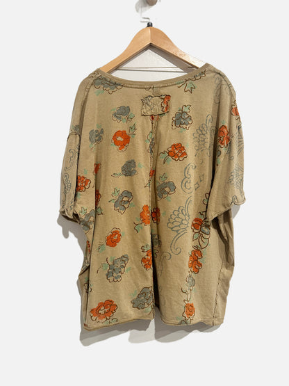 We The Free Nina Boheme Printed Tee - Smal