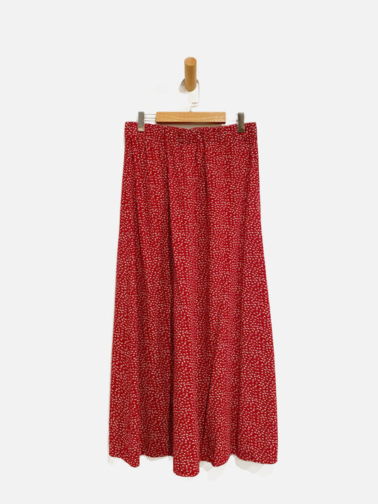 Brandy Melville Red Floral Midi Skirt - 0S