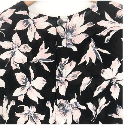 Madewell NWT Silk Button-Back Tie Tee in Winter Orchid Size XS