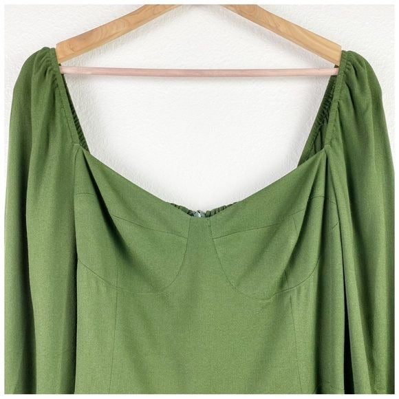 Reformation Green Mochi Mini Dress Size 12