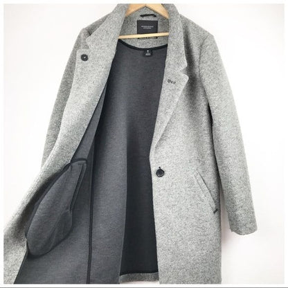 Scotch & Soda Tailored Coat in Heather Gray Size 3/Large